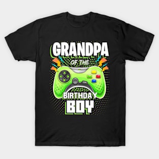 Grandpa of the Birthday Video Gamer T-Shirt